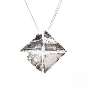 Pendentif "Le dernier tableau" de Zdzislaw Beksinski (palladium blanc)