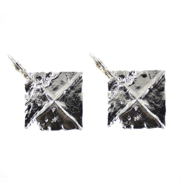 The Last Painting earrings by Zdzislaw Beksinski (black ruthenium)