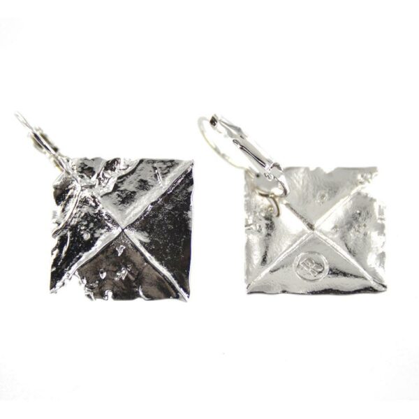 The Last Painting earrings by Zdzislaw Beksinski (black ruthenium) - Image 2