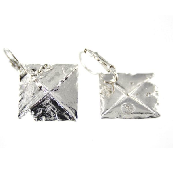 The Last Painting earrings by Zdzislaw Beksinski (white palladium) - Image 2