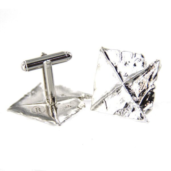 The Last Painting cufflinks by Zdzislaw Beksinski (white palladium) - Image 2
