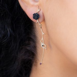 Kolczyki Rose Sauvage z kryształkami Swarovski®
