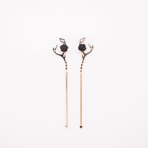 Kolczyki Rose Sauvage z kryształkami Swarovski®