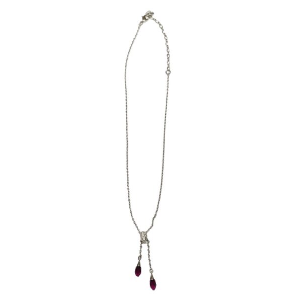 Swarovski double pendant necklace - Image 4