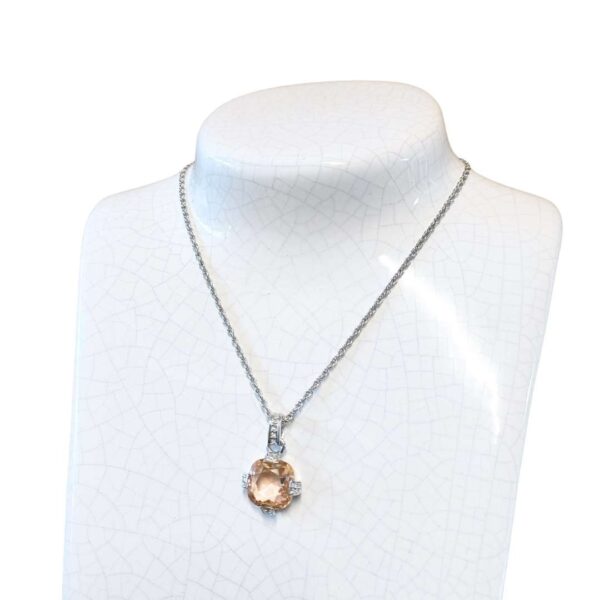 Swarovski necklace with crystal pendant - Image 2