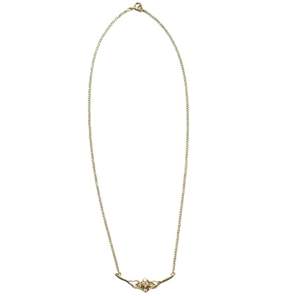 Gold necklace with diamonds (585) - Image 3