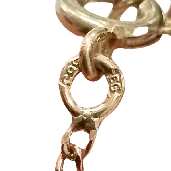 Gold necklace with diamonds (585) - Image 4